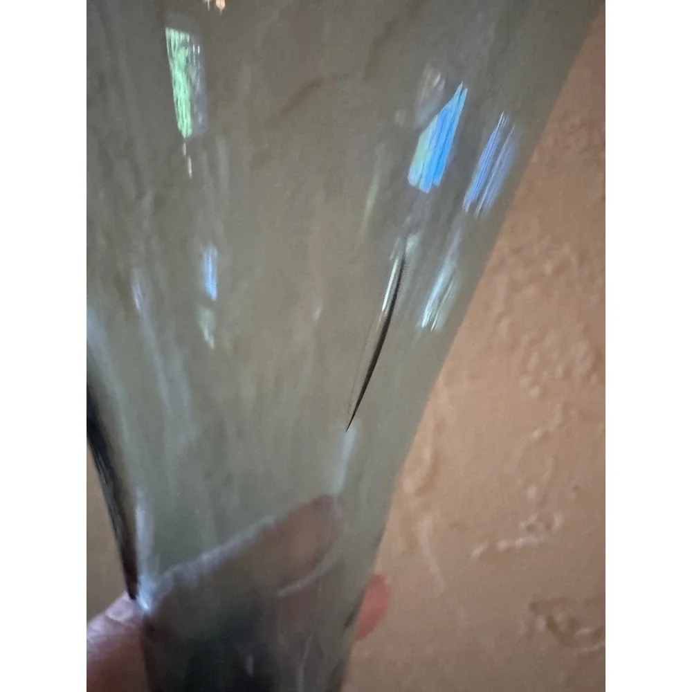 Vintage Empoli Italy Teal Blue Glass Bud Vase MCM‎ 10